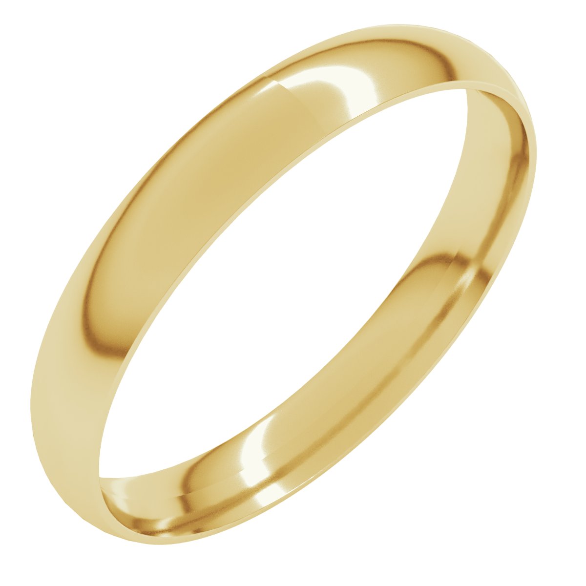 Ultra-Lightweight Comfort-Fit Half Round Band