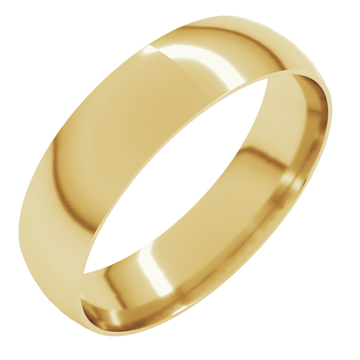 Ultra-Lightweight Comfort-Fit Half Round Band
