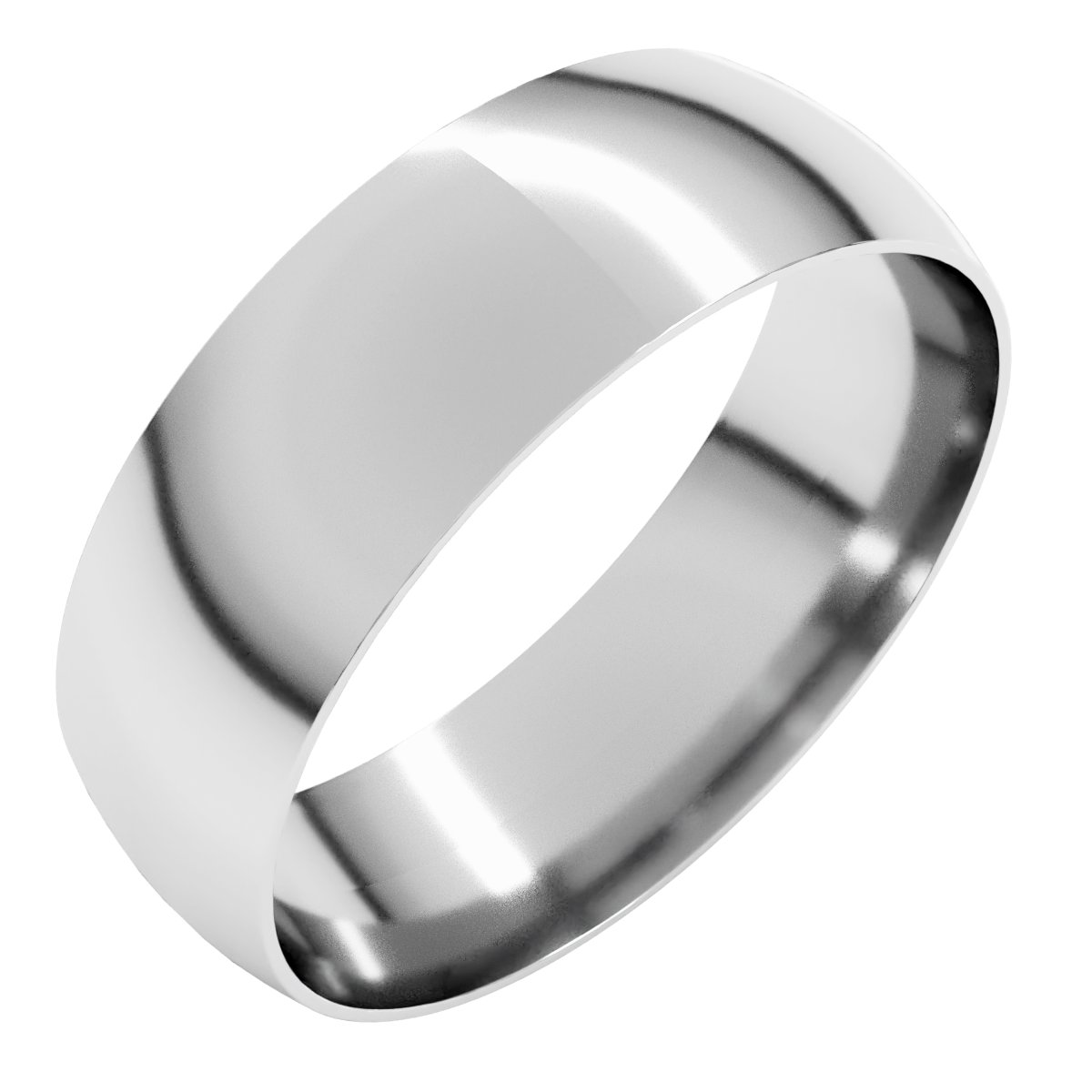 Ultra-Lightweight Comfort-Fit Half Round Band