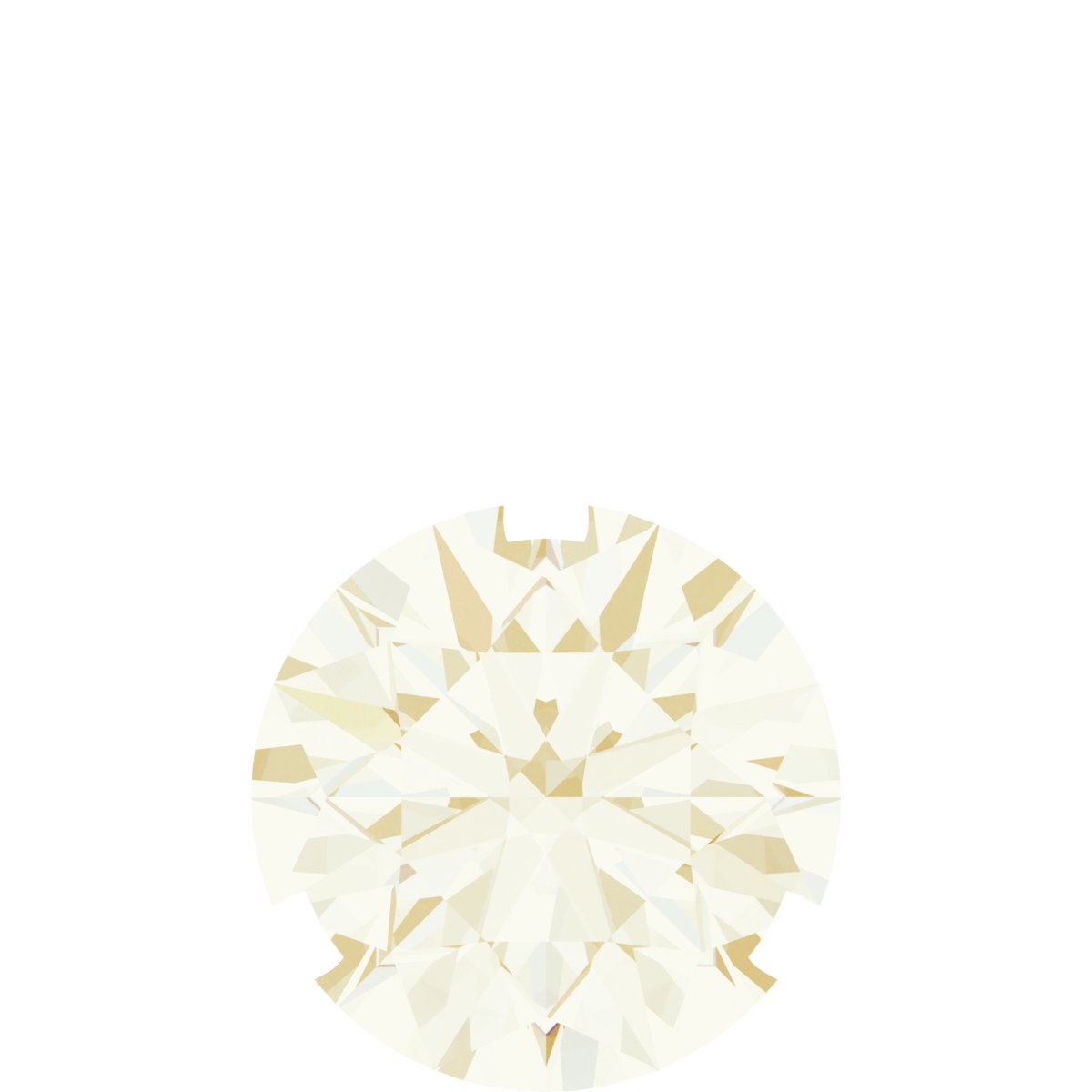 14K Yellow Lab-Grown Moissanite Pendant