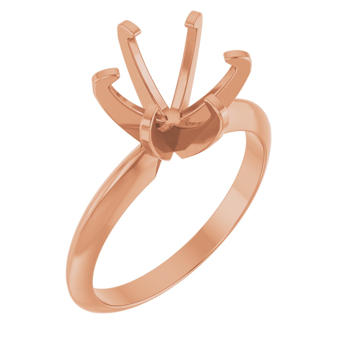 Round Solitaire Engagement Ring · 8.2mm