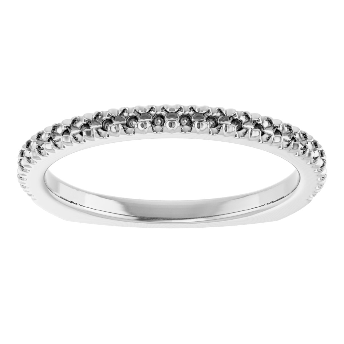 Band Mounting for 9x7 mm Emerald Ring view 3