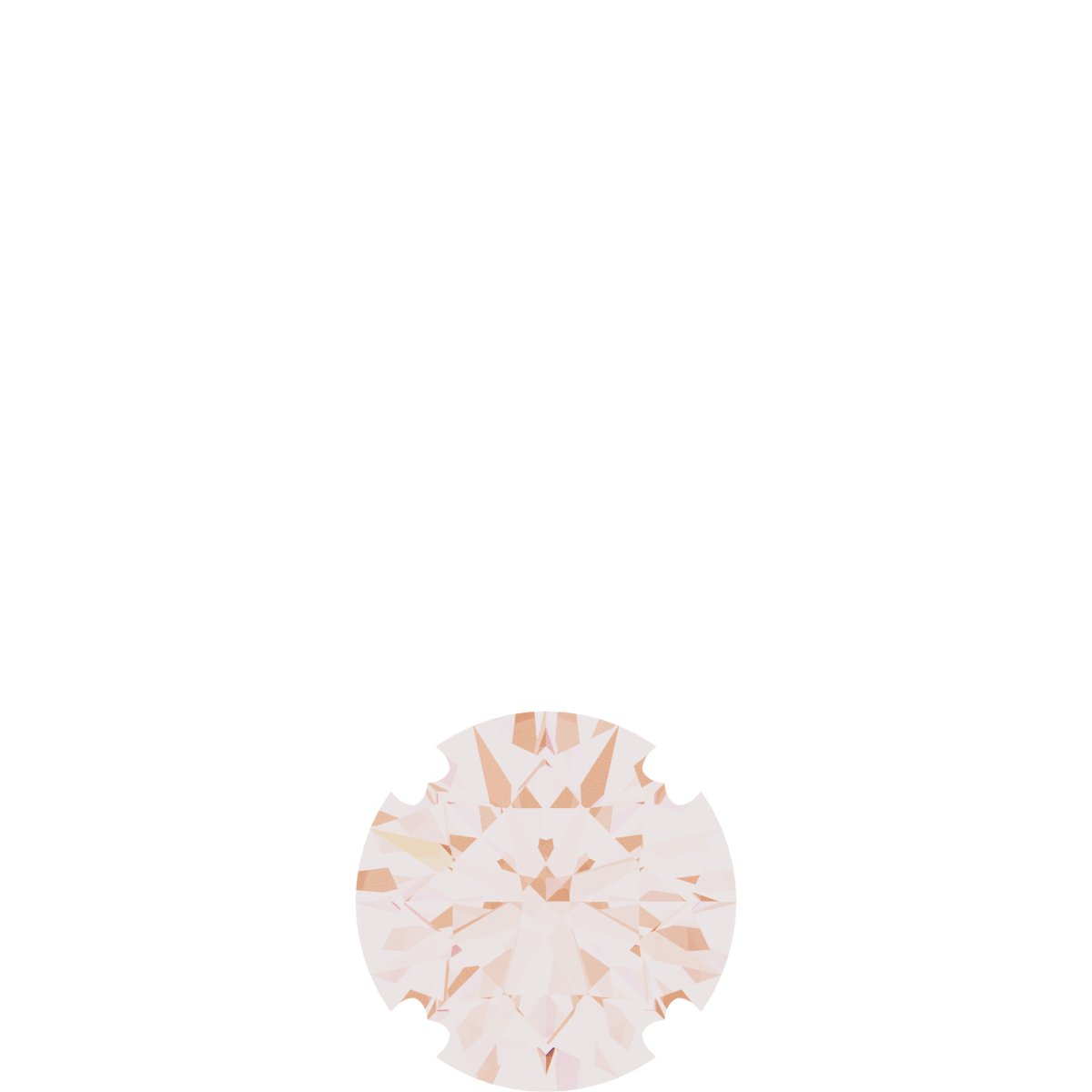 14K Rose 1/2 CT Natural Diamond 18