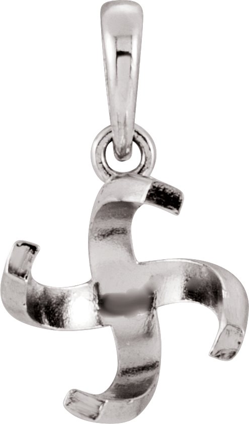 Round 4-Prong Articulated Pendant