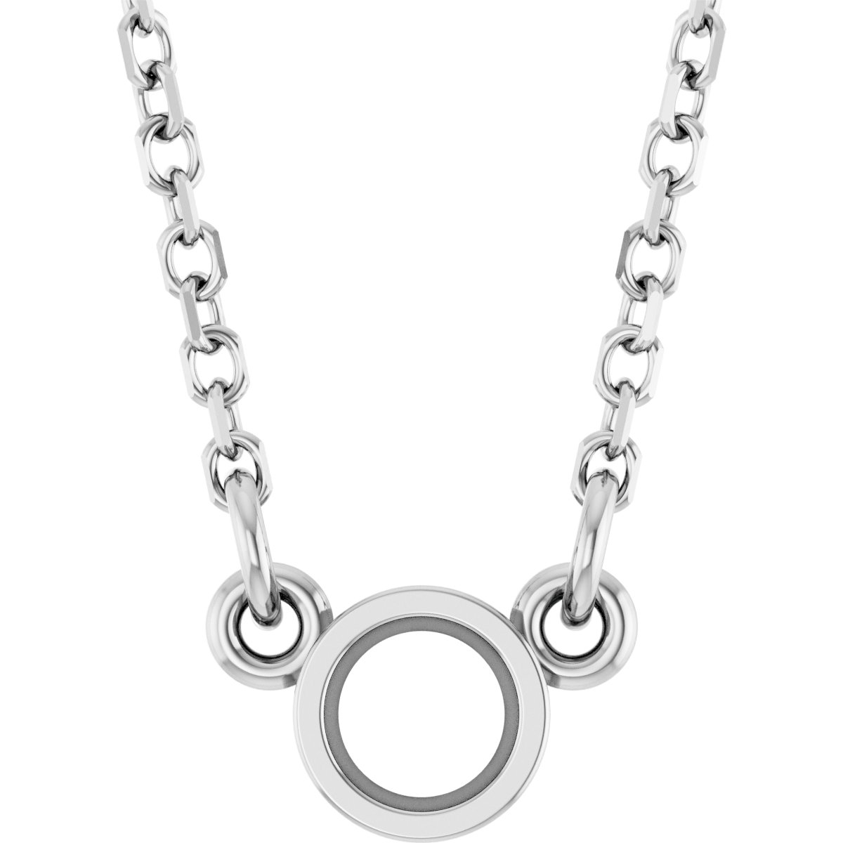 Bezel-Set Solitaire Birthstone Necklace