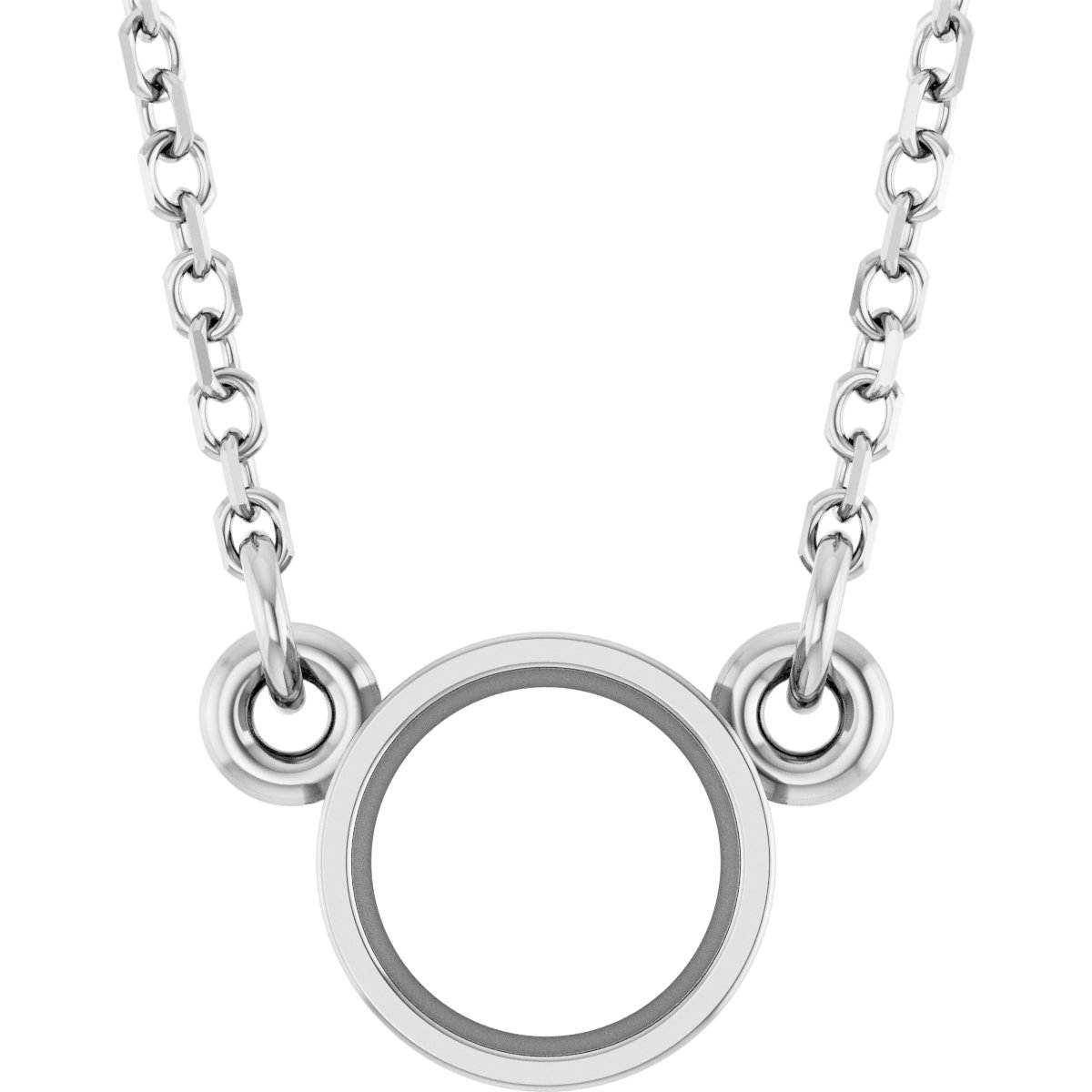 Bezel-Set Solitaire Birthstone Necklace