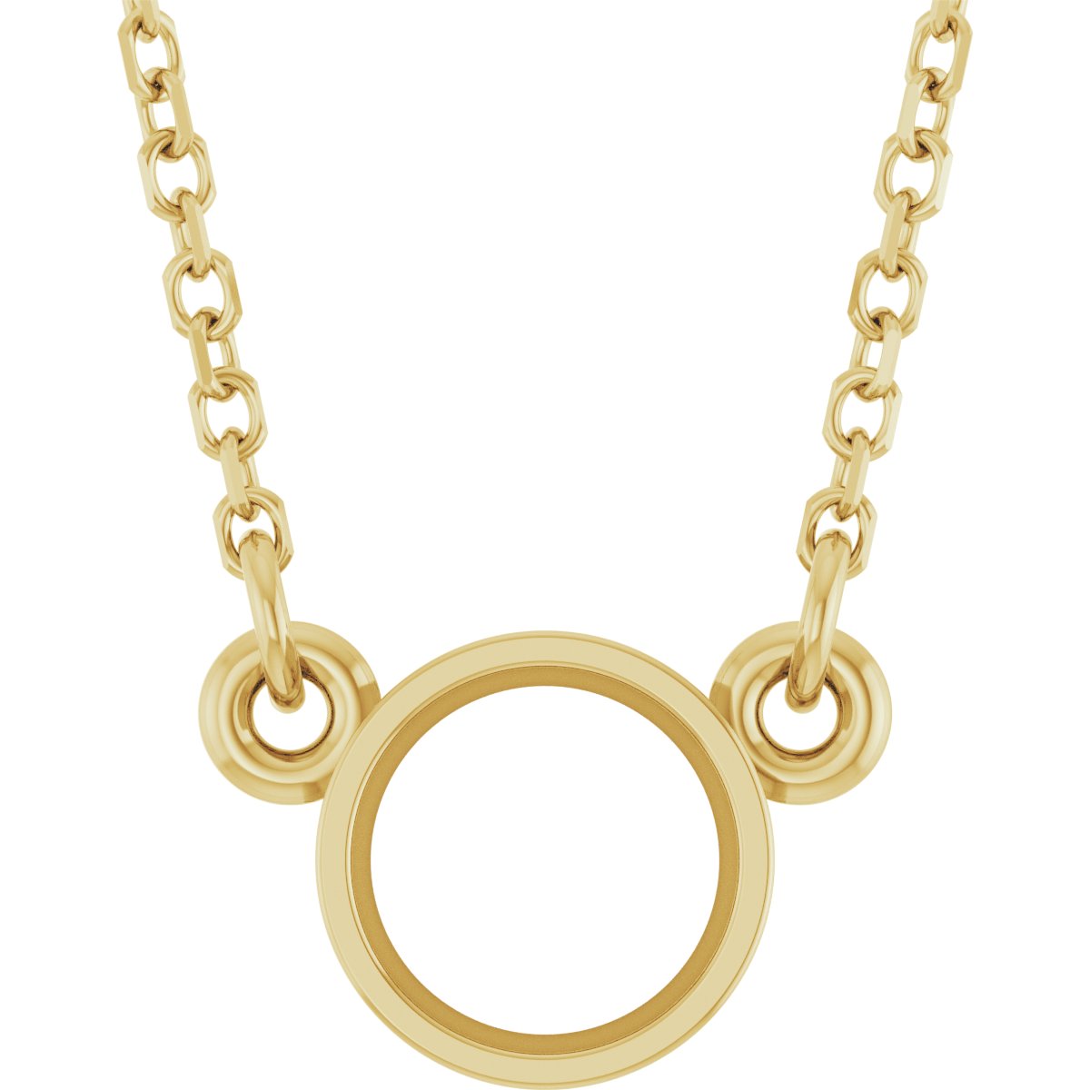 Bezel-Set Solitaire Birthstone Necklace