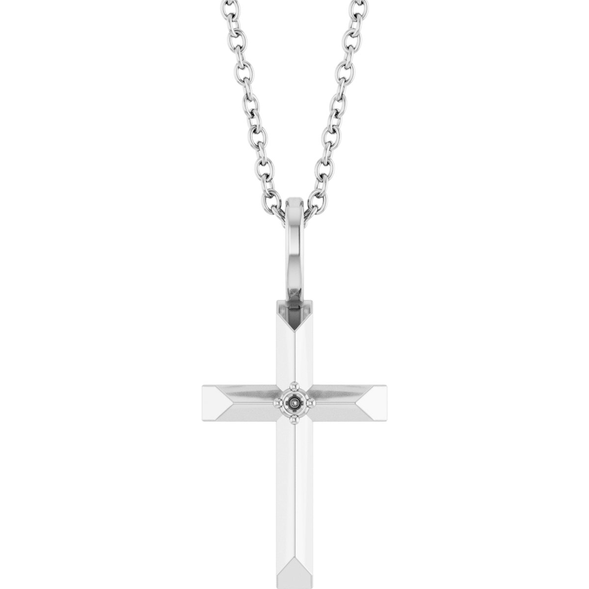 Accented Cross Necklace or Charm/Pendant