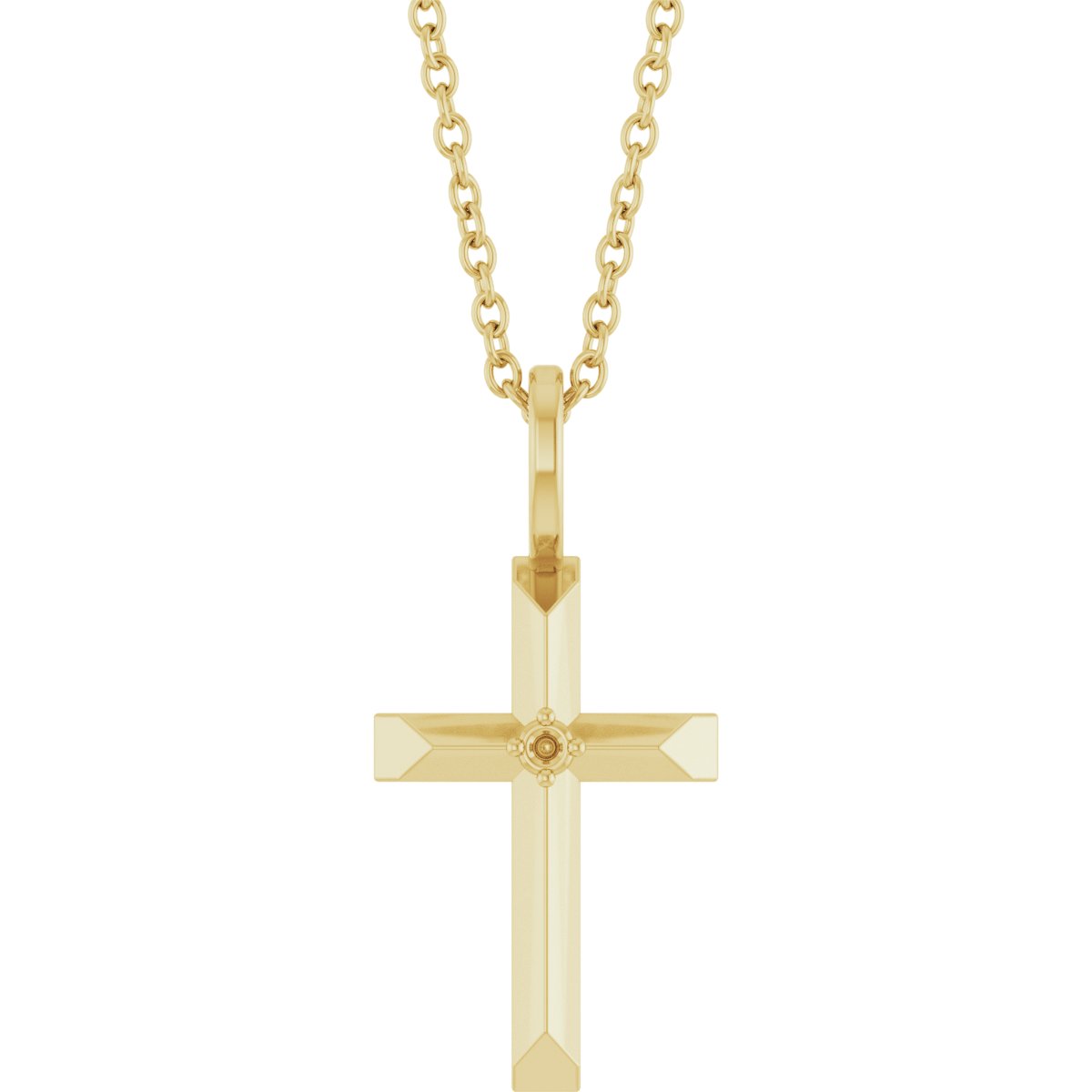Accented Cross Necklace or Charm/Pendant