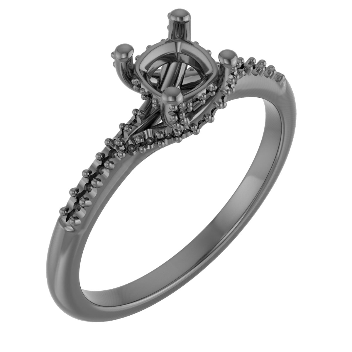 6x4 mm Oval Engagement Ring Mounting