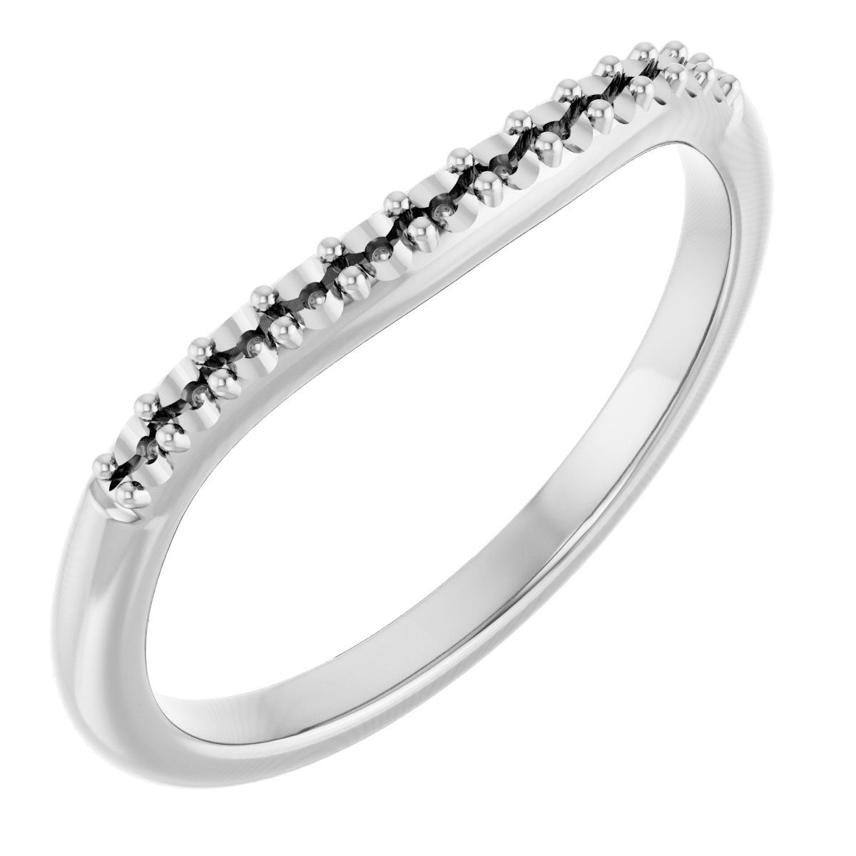 Band Mounting for 6x4 mm Oval Ring