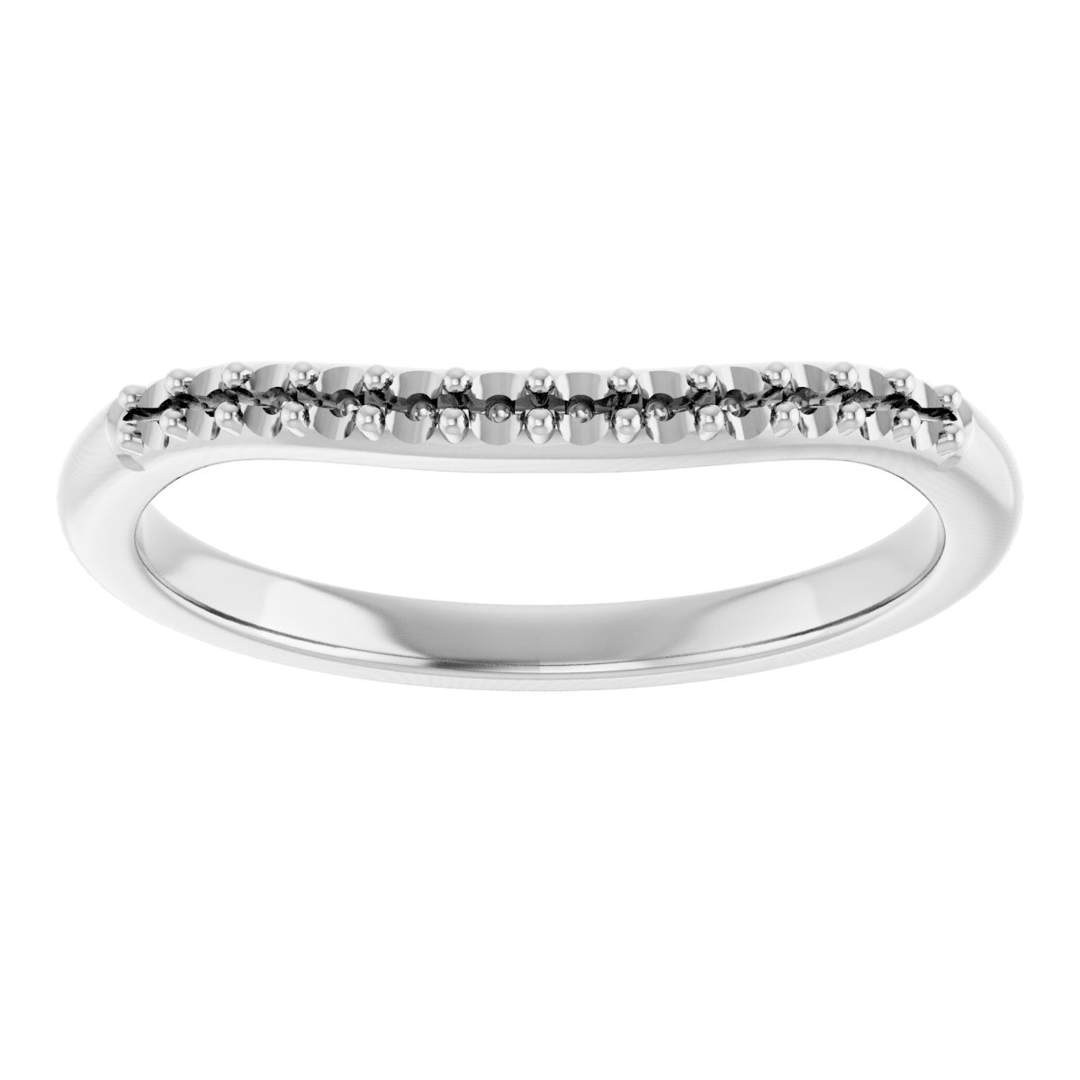 Band Mounting for 6x4 mm Oval Ring view 3
