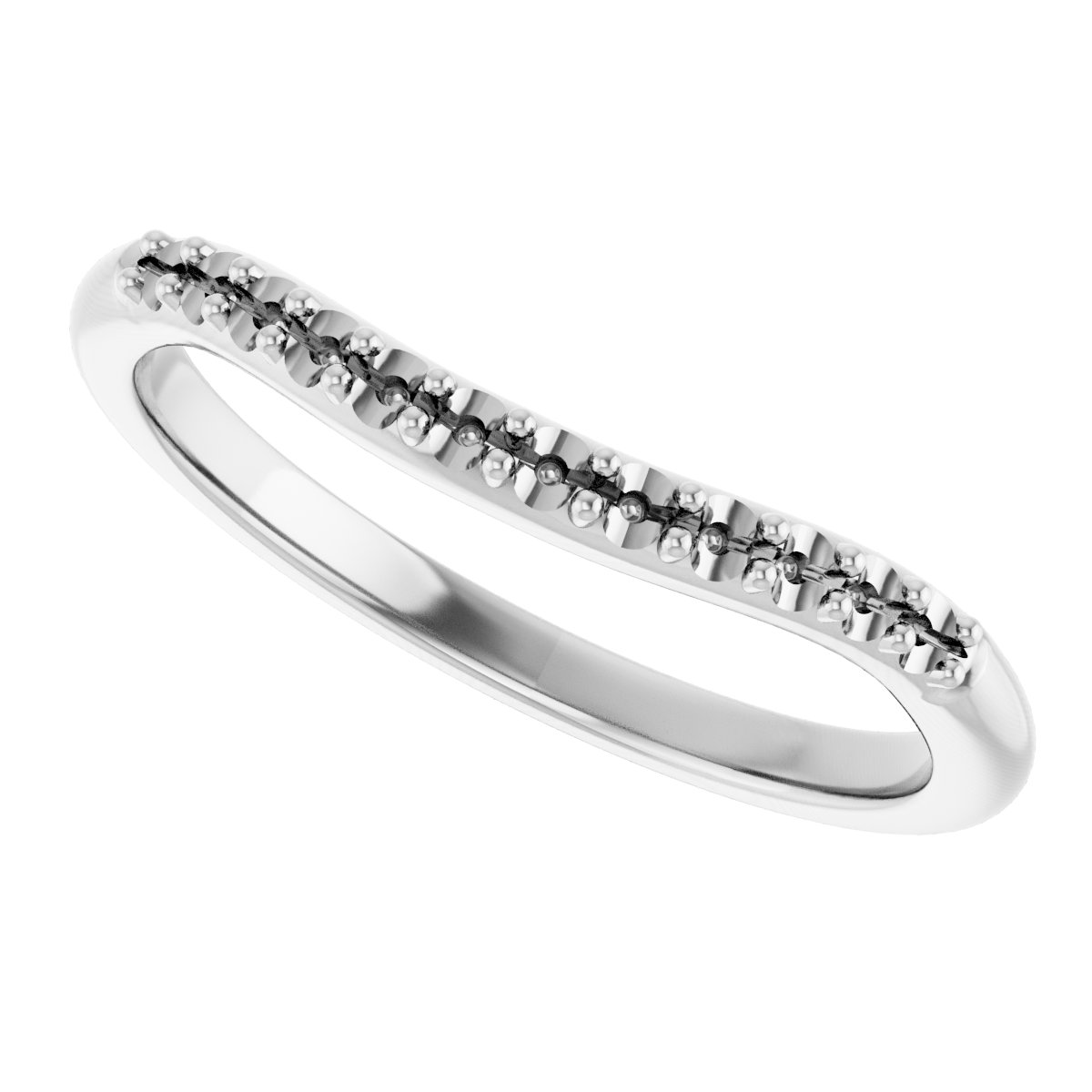 Band Mounting for 6x4 mm Oval Ring view 5