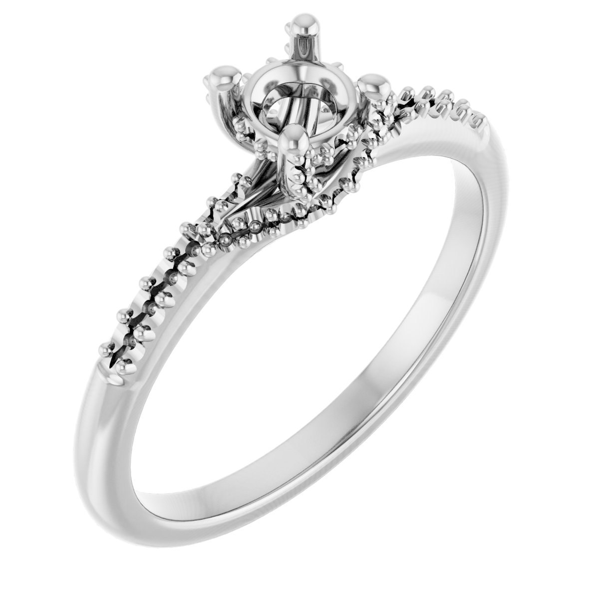 Accented Engagement Ring