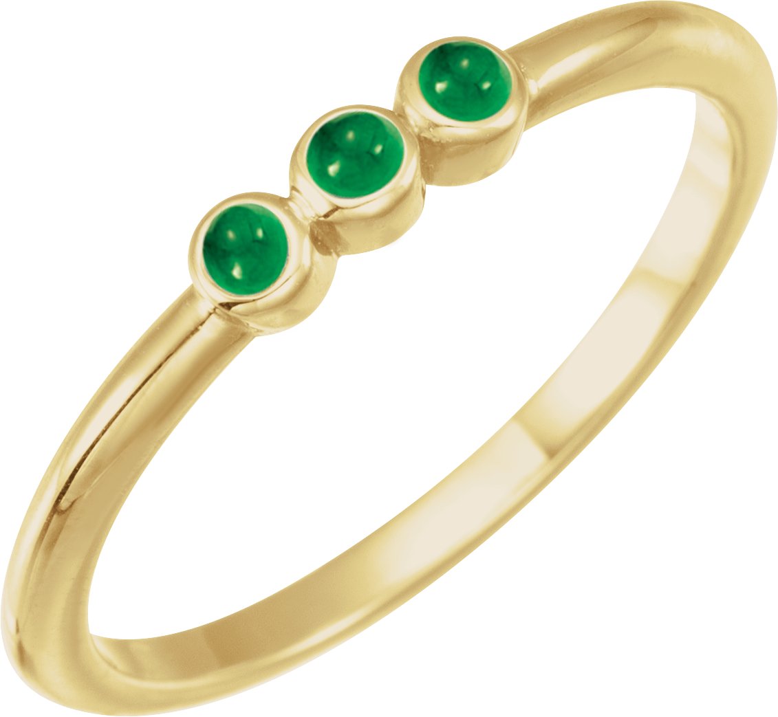 Rose-Cut Stackable Ring