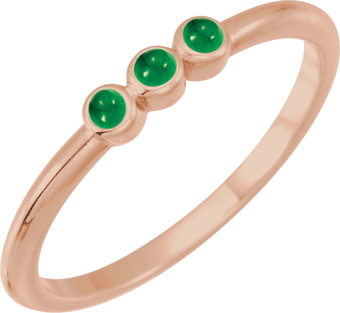 Rose-Cut Stackable Ring