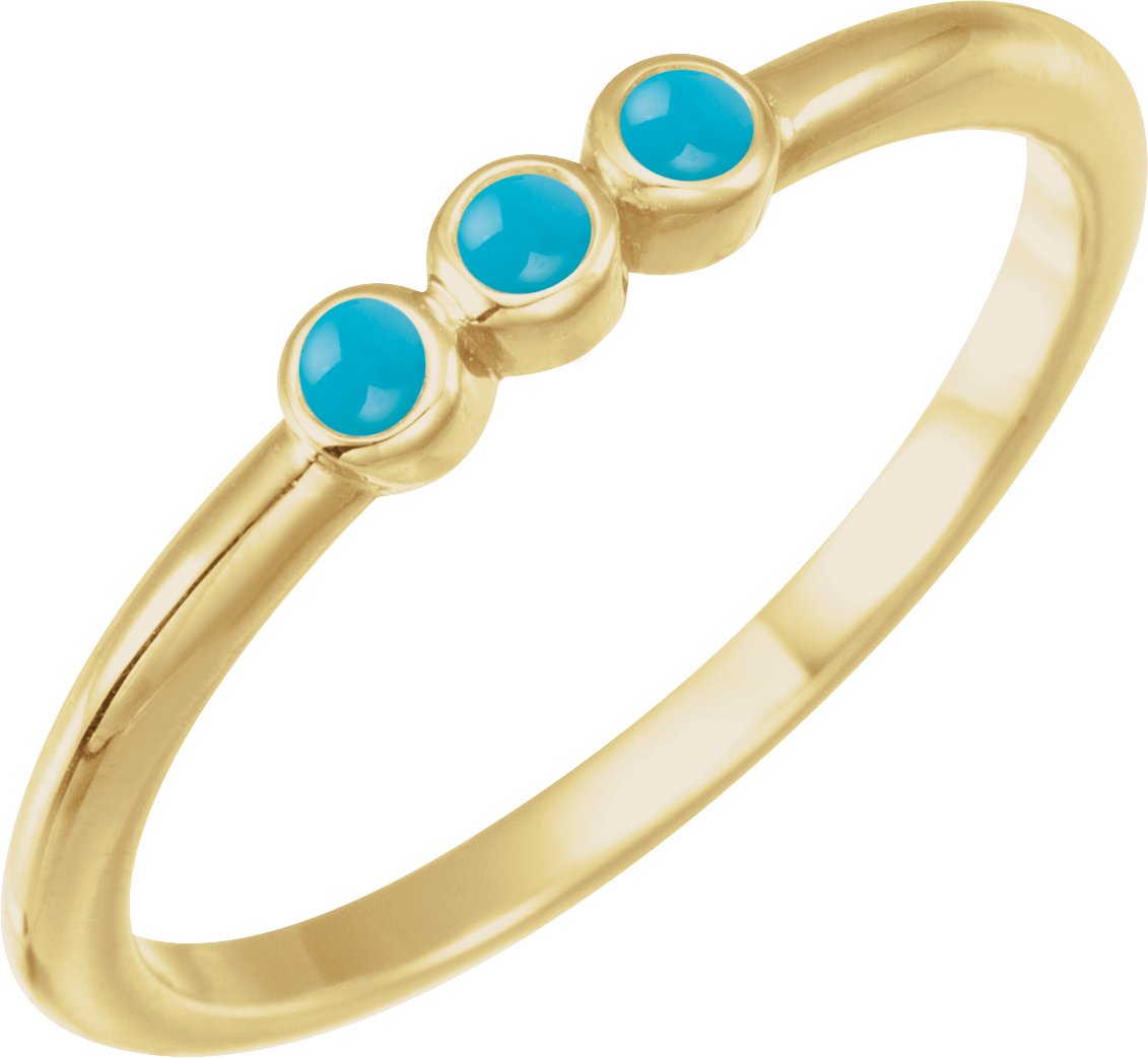 Rose-Cut Stackable Ring