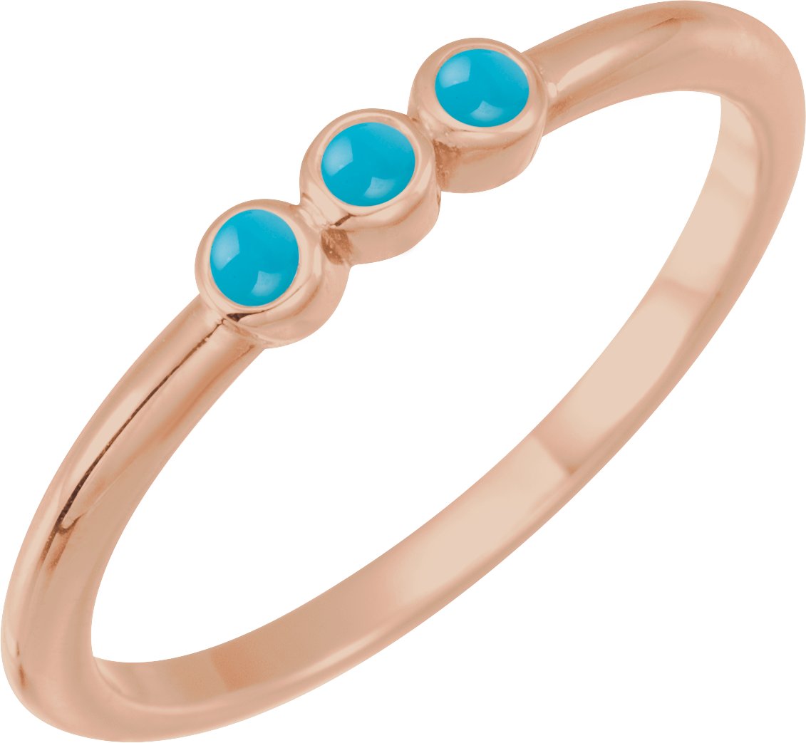 Rose-Cut Stackable Ring