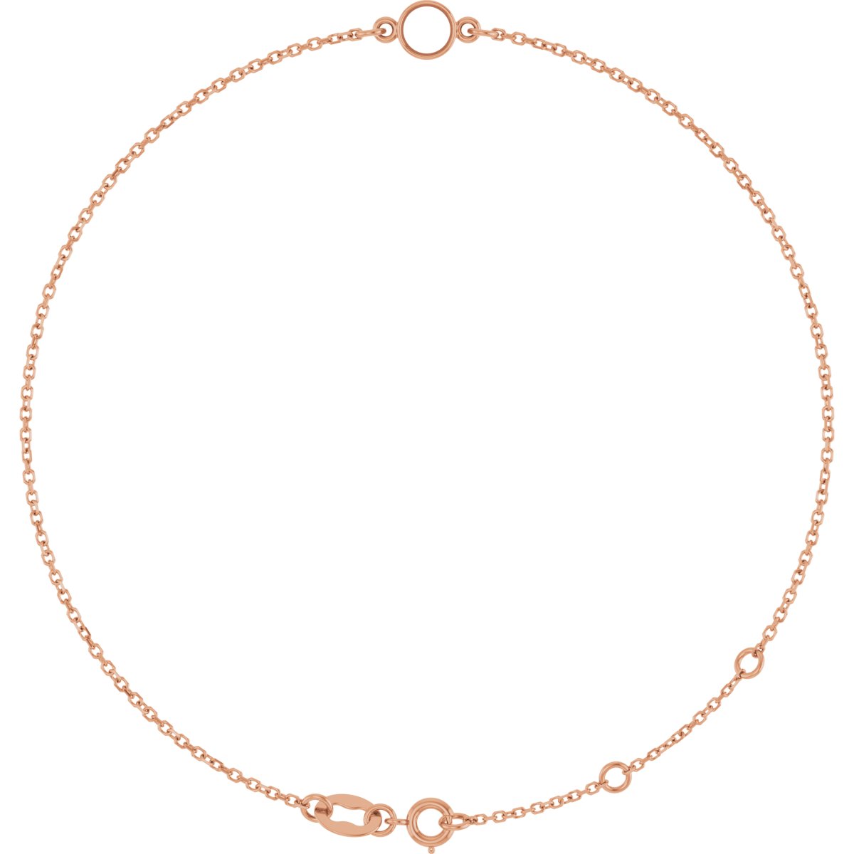 Bezel-Set Link Bracelet