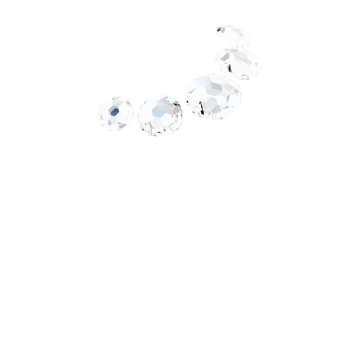 1/6 CTW Natural Rose-Cut Diamond Contour Band – Platinum