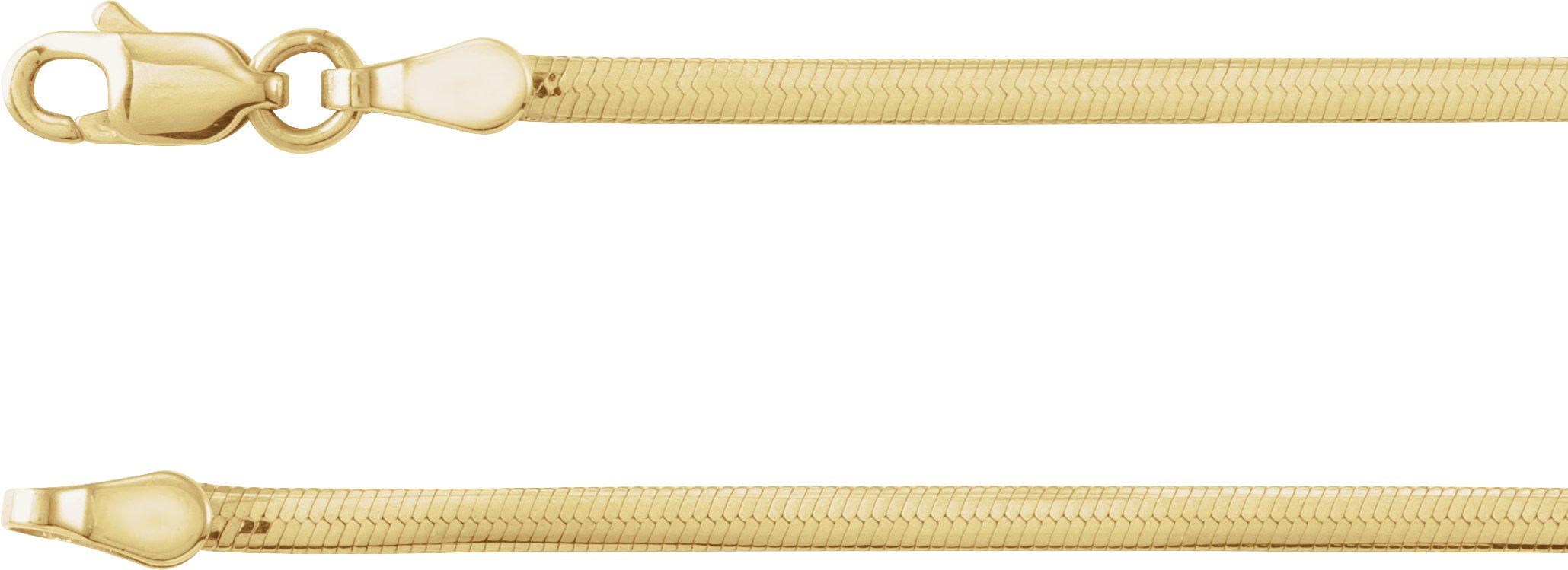 14K Yellow 1.95 mm Snake 16 Chain