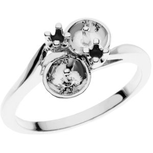 Two-Stone Pearl Ring