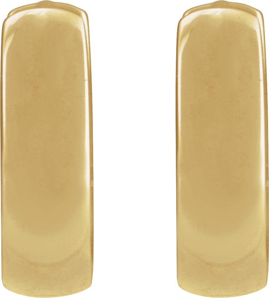 14K Yellow 8 mm Hoop Earrings