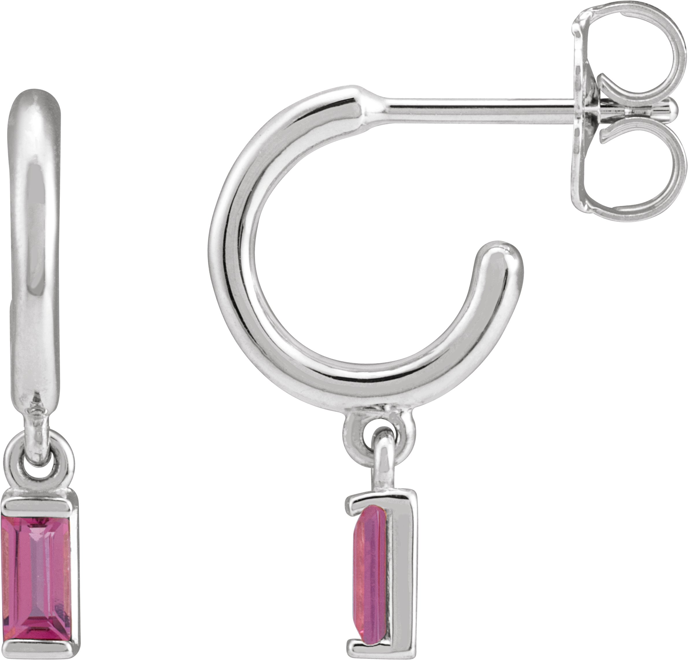 Accented Hoop Earrings