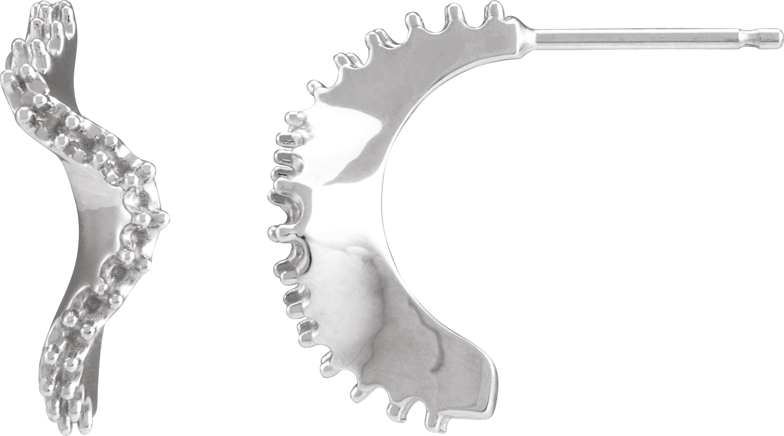 Accented Hoop Earrings