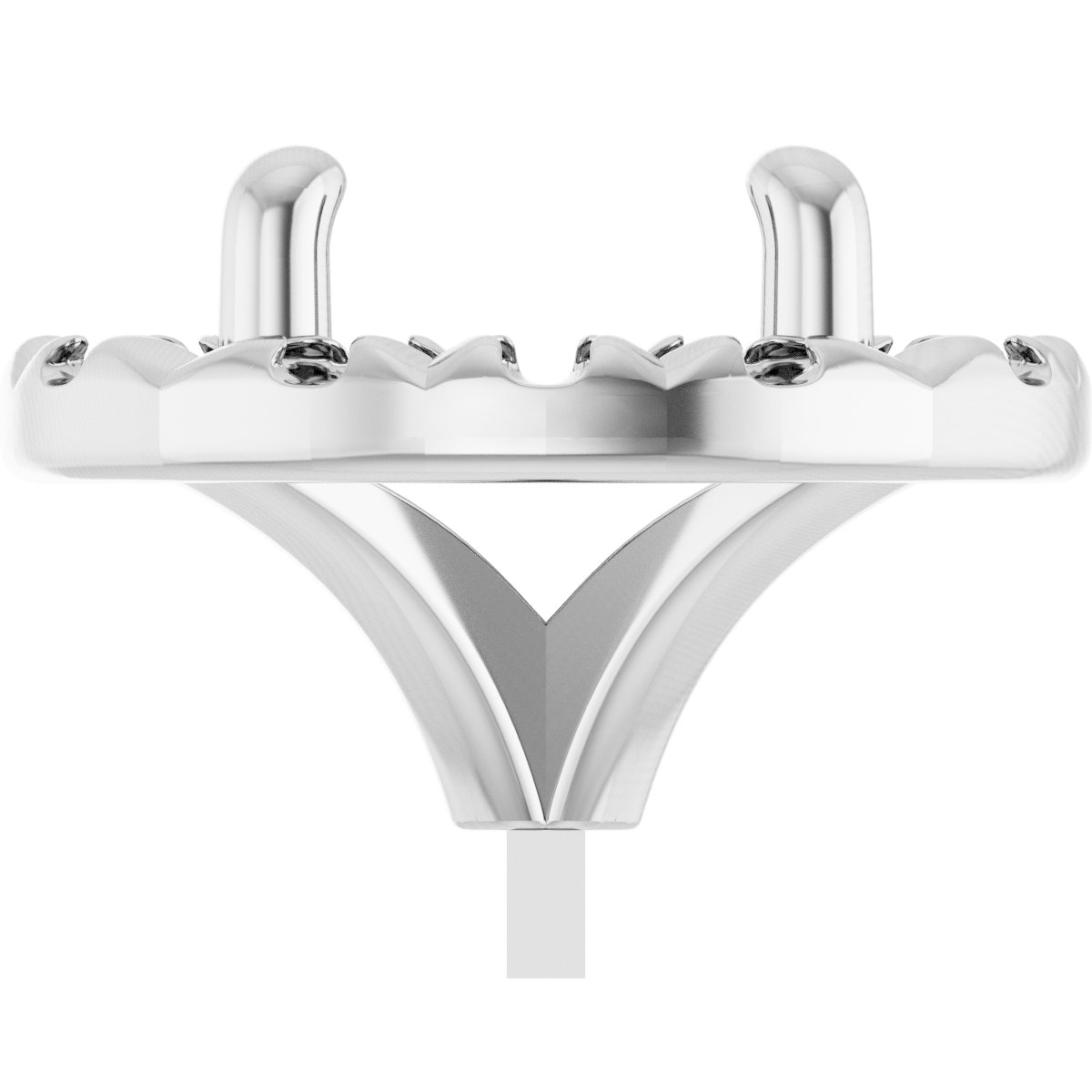 French-Set Halo-Style Peg Setting