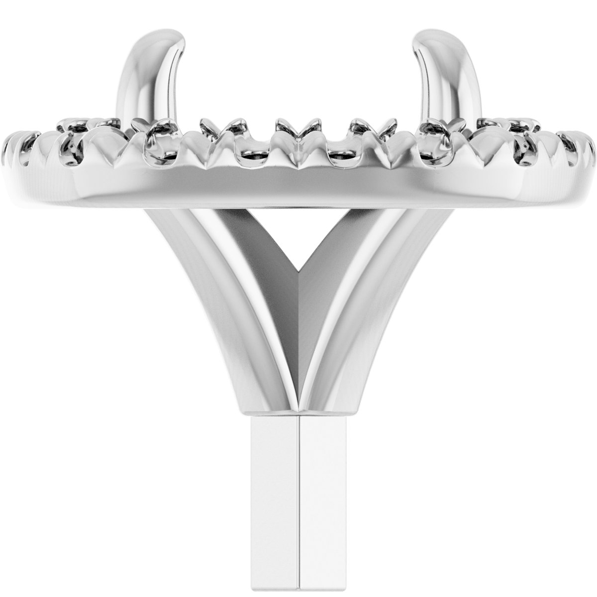 Round 4-Prong Halo-Style Peg Setting