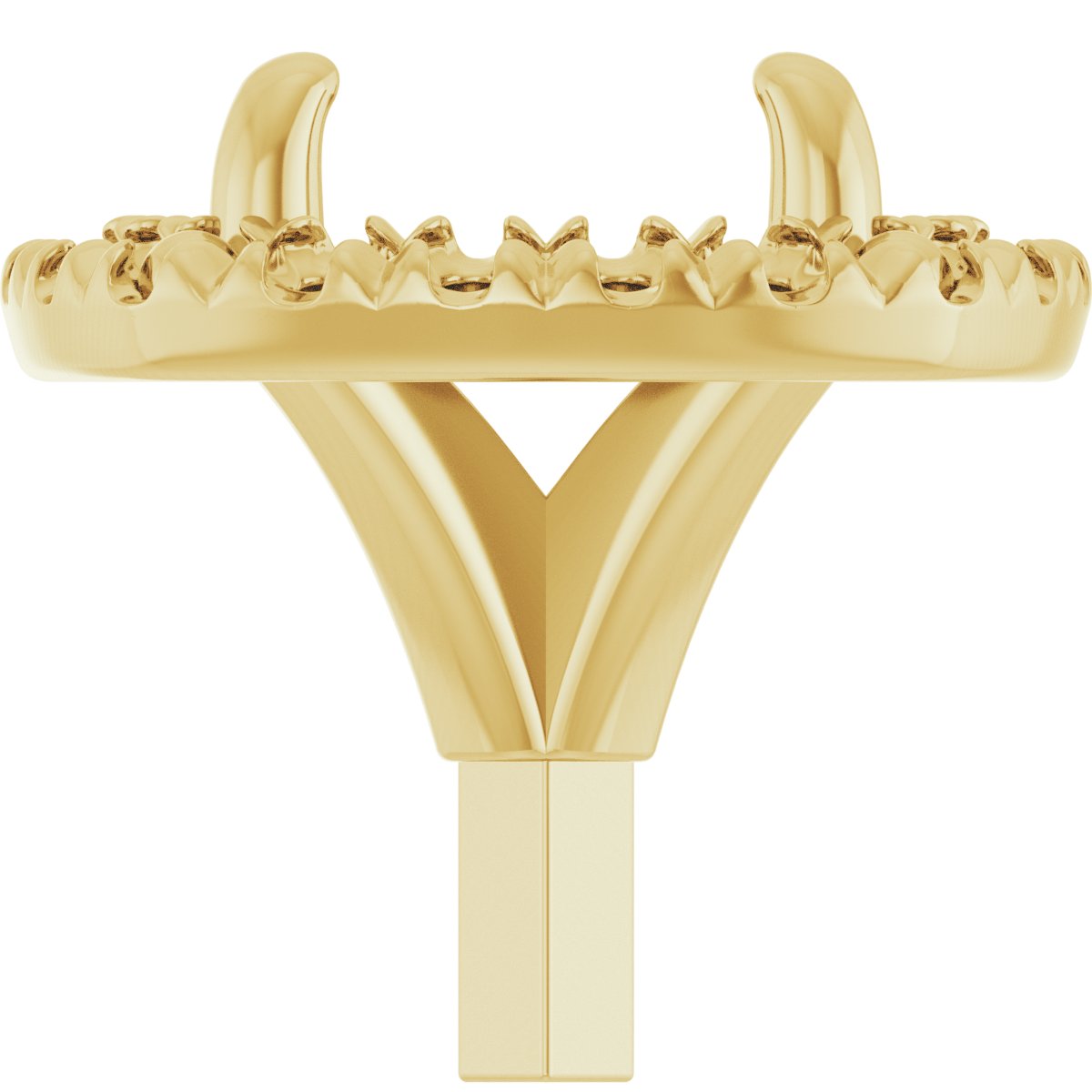Round 4-Prong Halo-Style Peg Setting