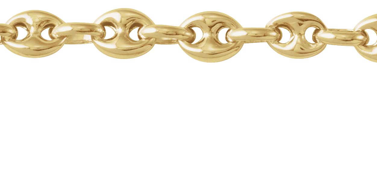 3.8 mm Hollow Puffed Anchor Chain by the Inch view 2
