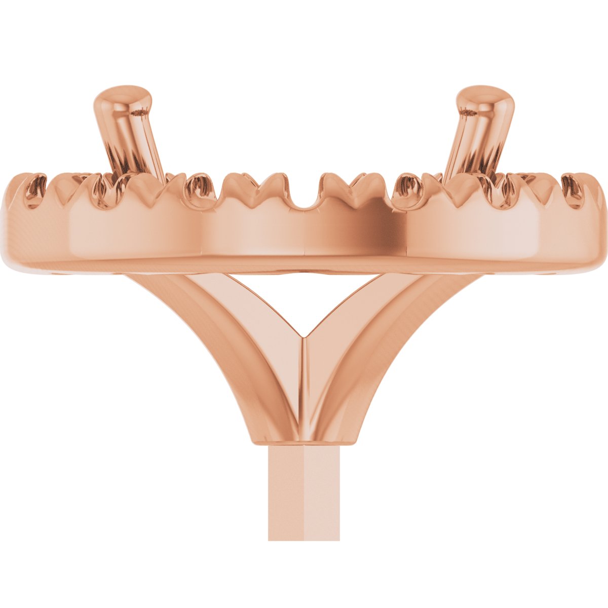 French-Set Halo-Style Peg Setting