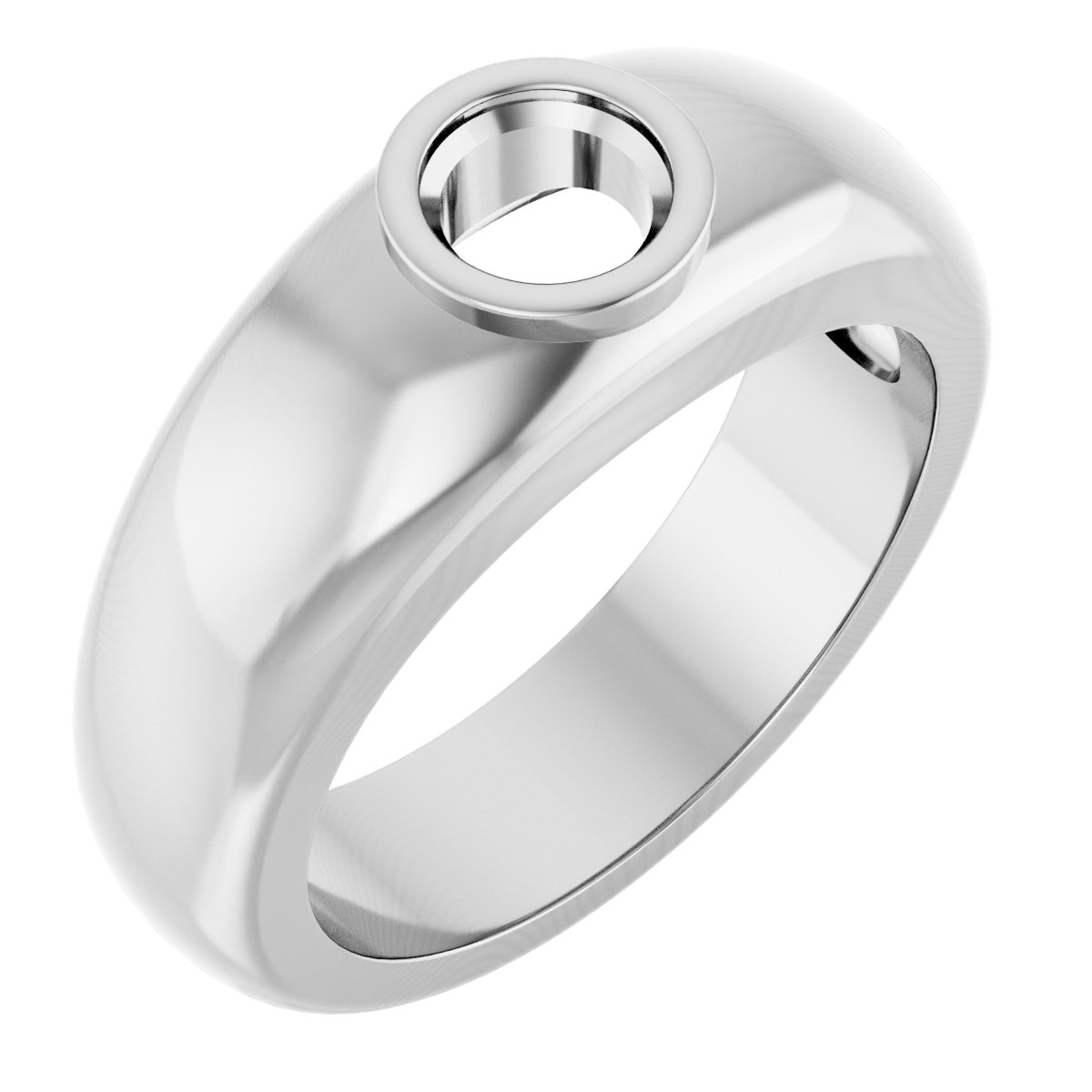 Bezel-Set Solitaire Band