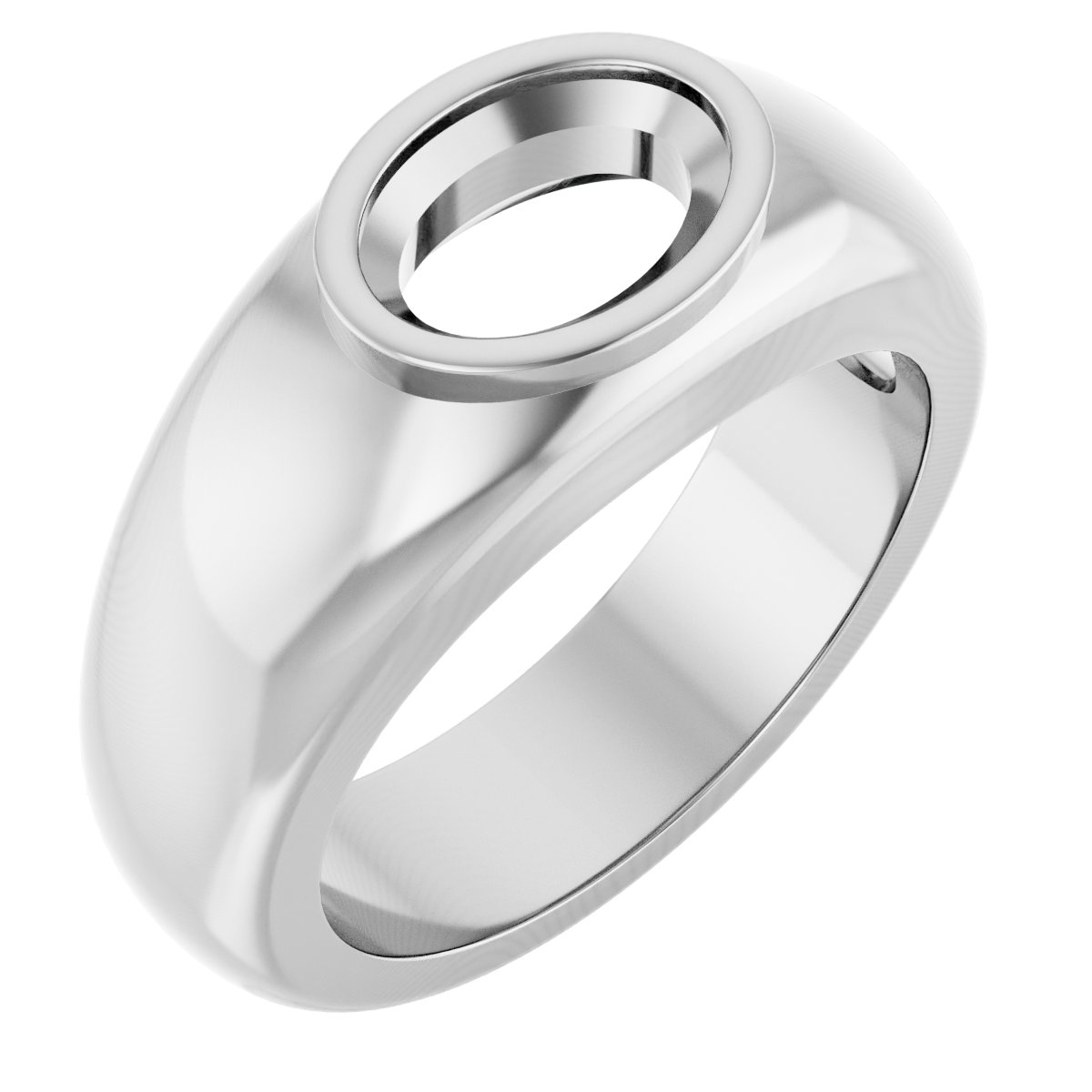 Bezel-Set Solitaire Band