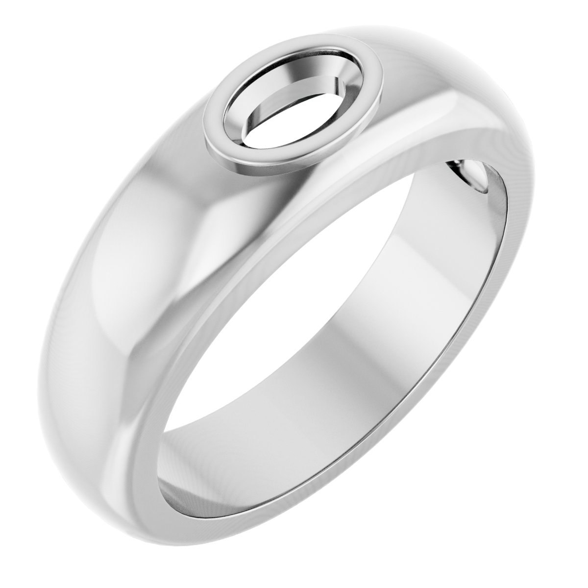 Bezel-Set Solitaire Band