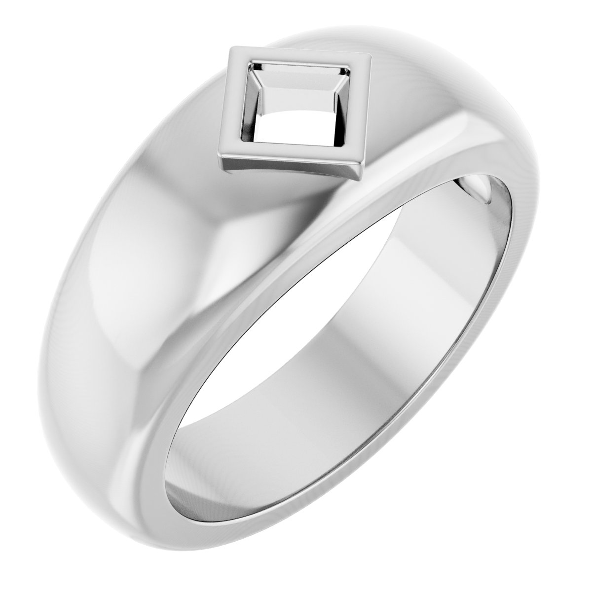 Bezel-Set Solitaire Band