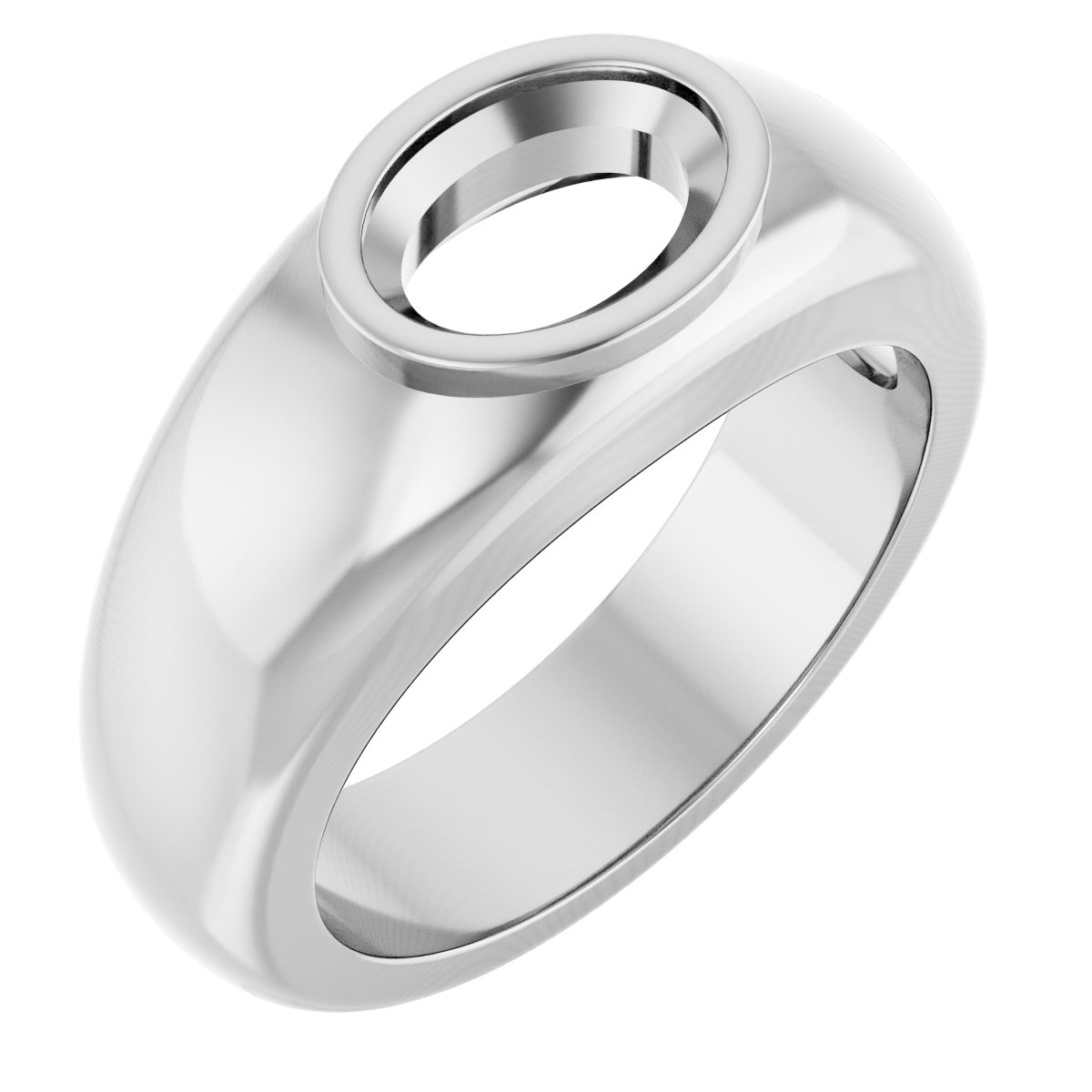 Bezel-Set Solitaire Band