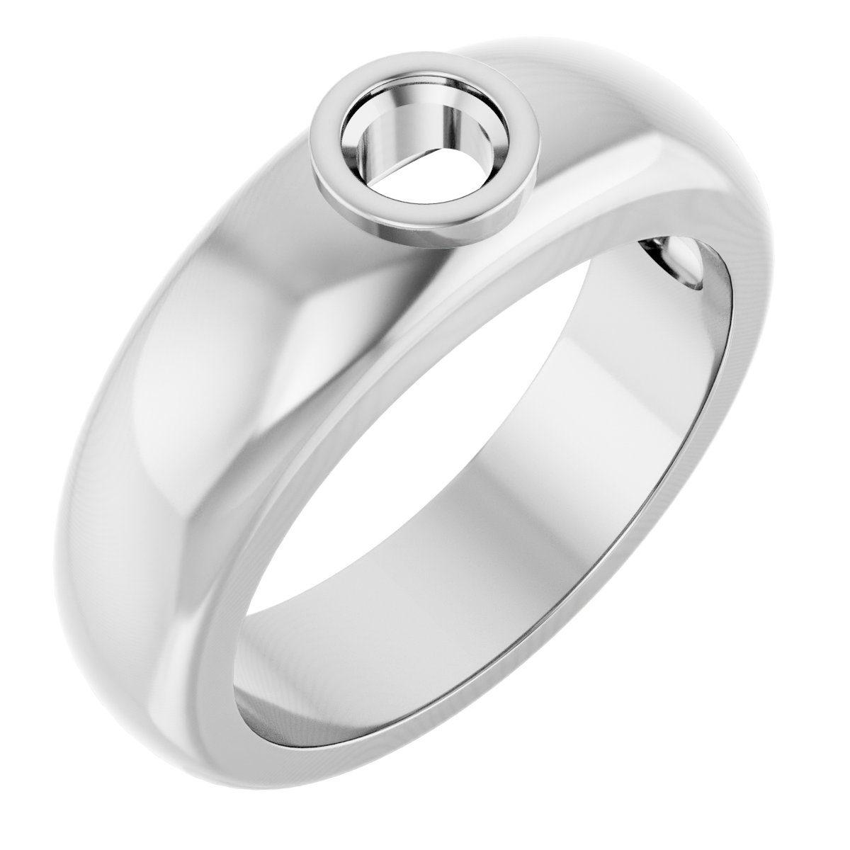 Bezel-Set Solitaire Band