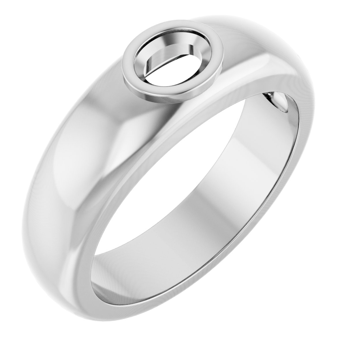 Bezel-Set Solitaire Band