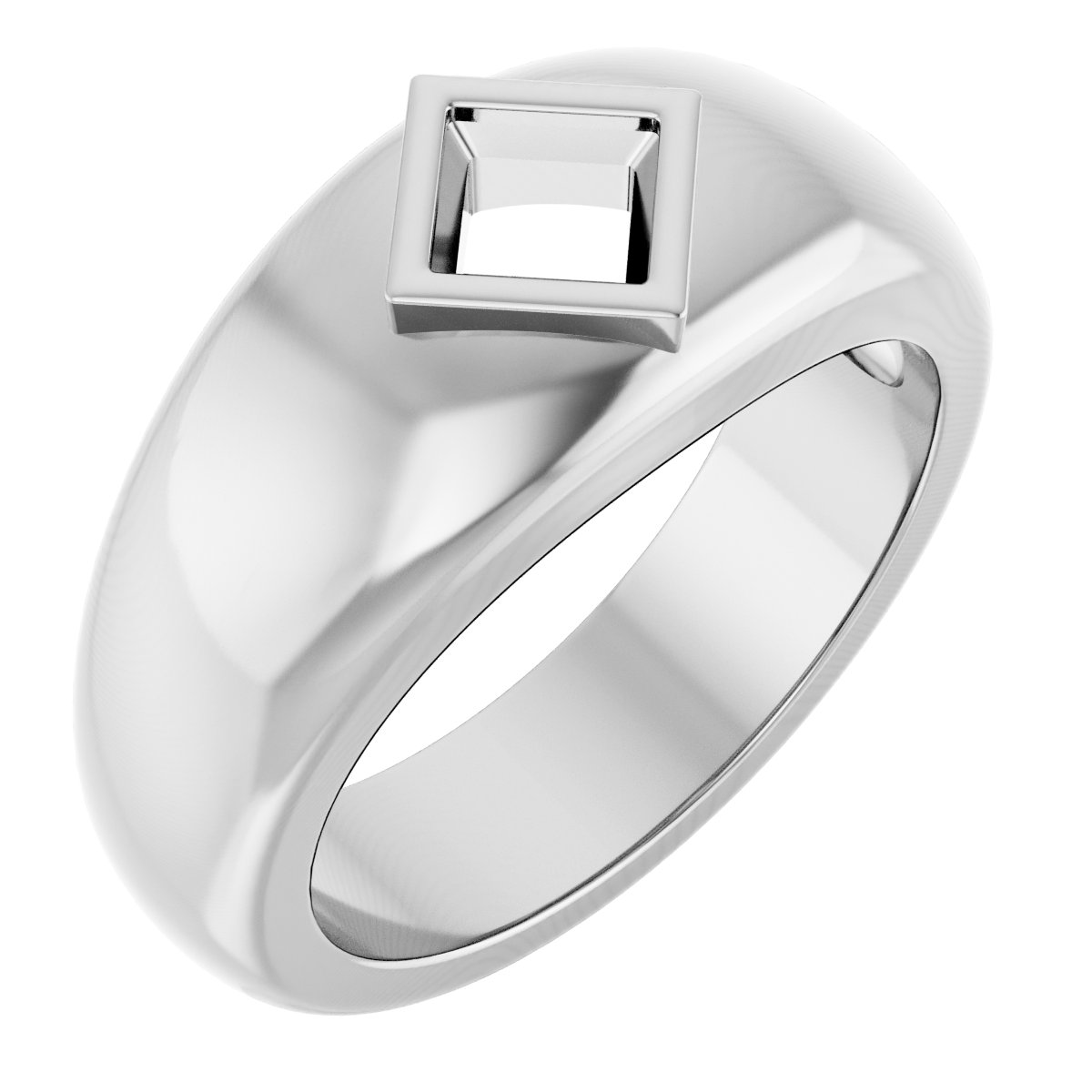 Bezel-Set Solitaire Band