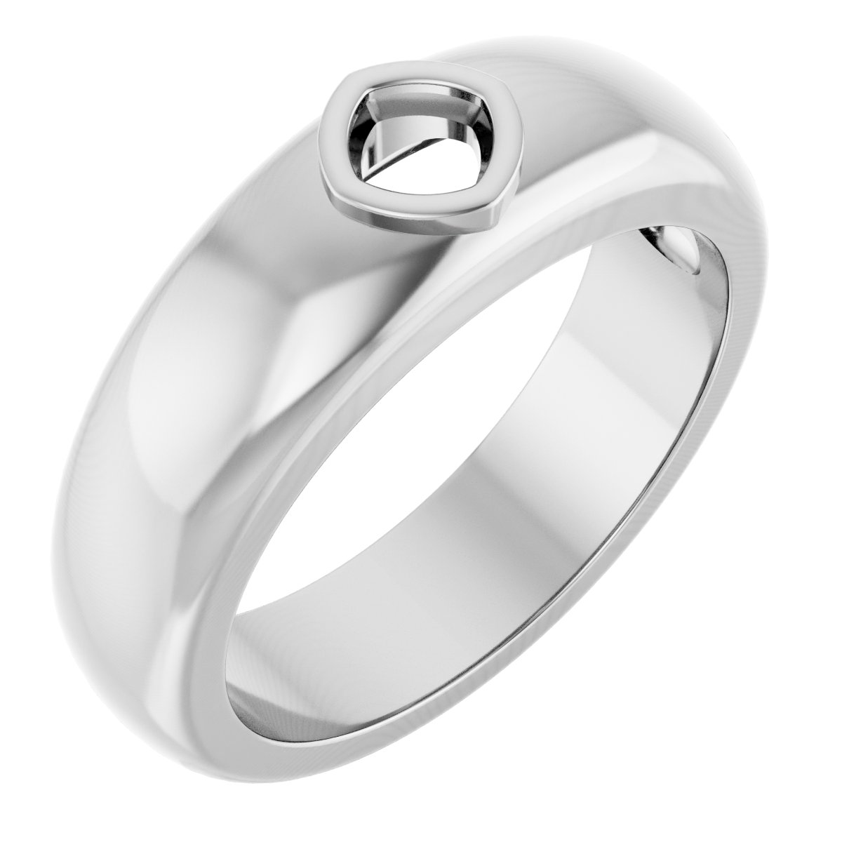 Bezel-Set Solitaire Band
