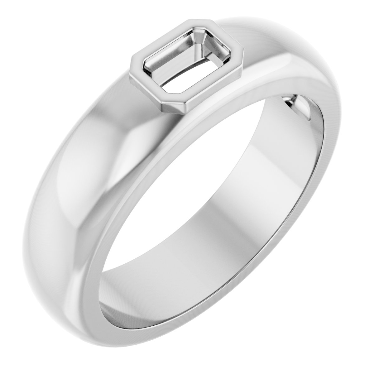 Bezel-Set Solitaire Band