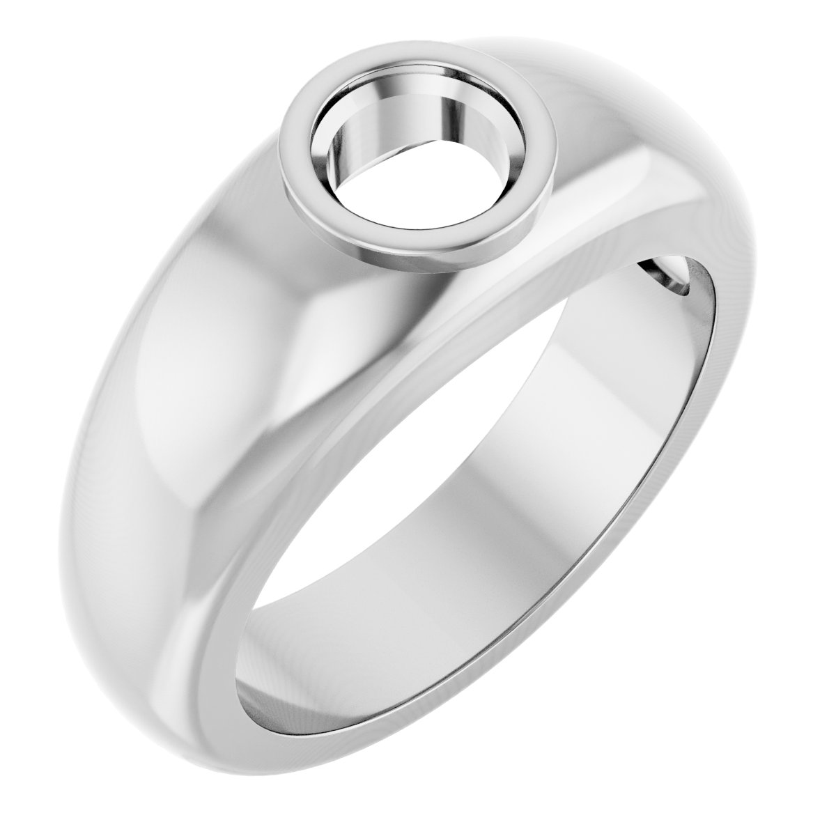 Bezel-Set Solitaire Band