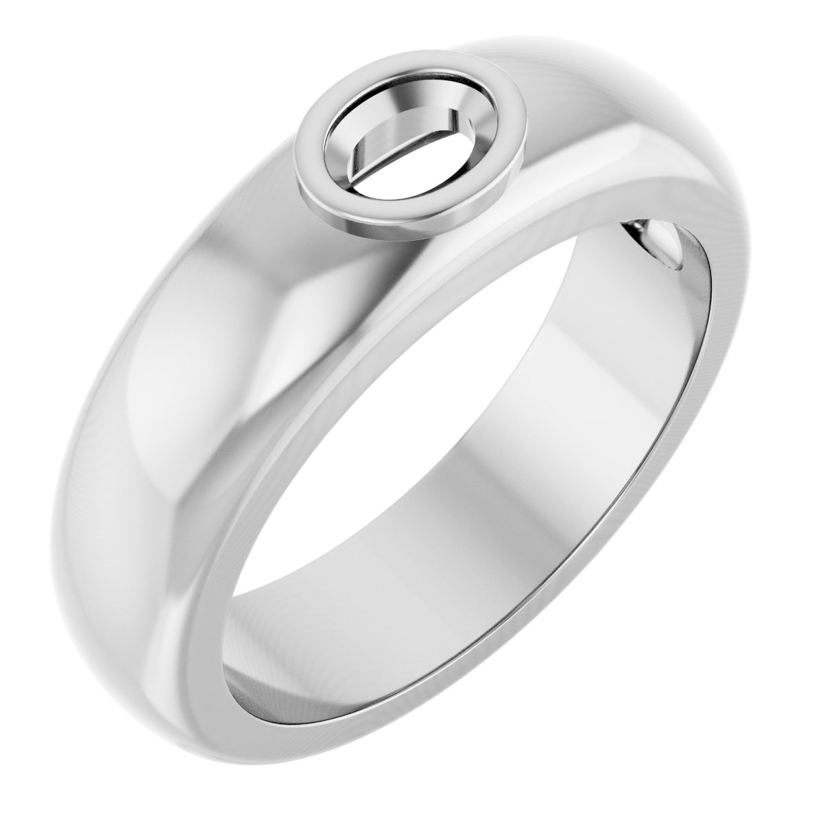 Bezel-Set Solitaire Band