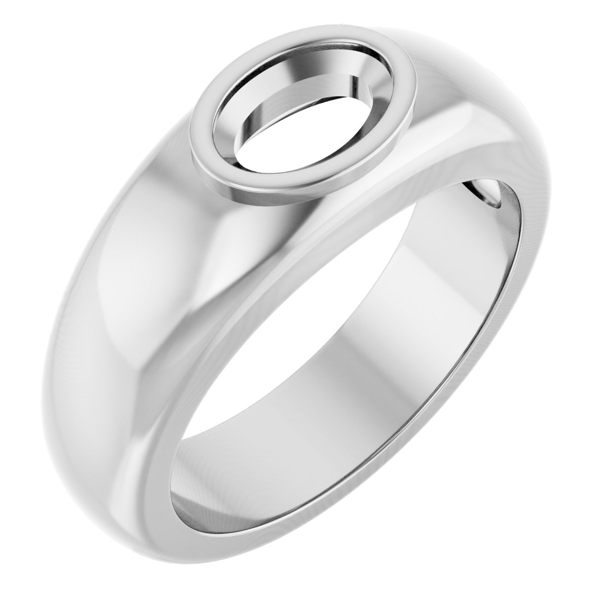 Bezel-Set Solitaire Band