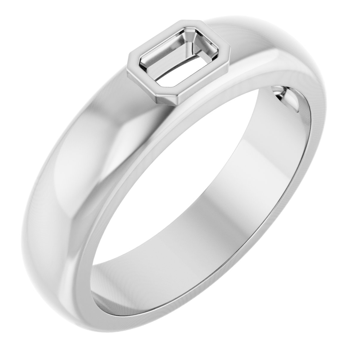 Bezel-Set Solitaire Band