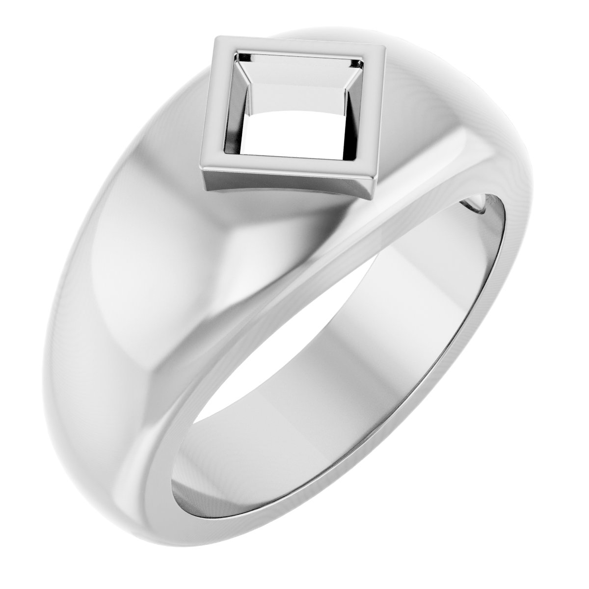 Bezel-Set Solitaire Band