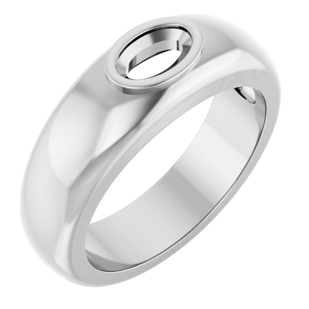 Bezel-Set Solitaire Band